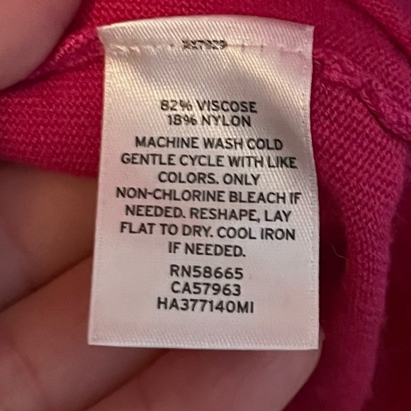 Halogen • Tie Sleeve Vibrant Pink Open Cardigan - Picture 4 of 5